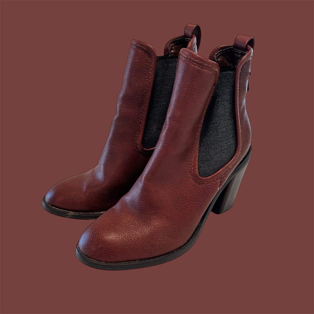 Dark Red Boots